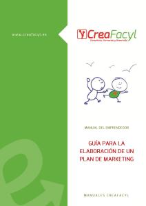 Guía para la elaboración de un plan de marketing